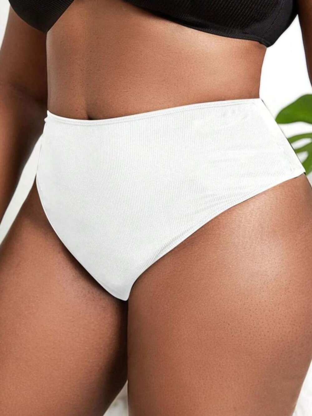 Women's Sexy High-Waisted Swimsuit Bottoms – Thong Style